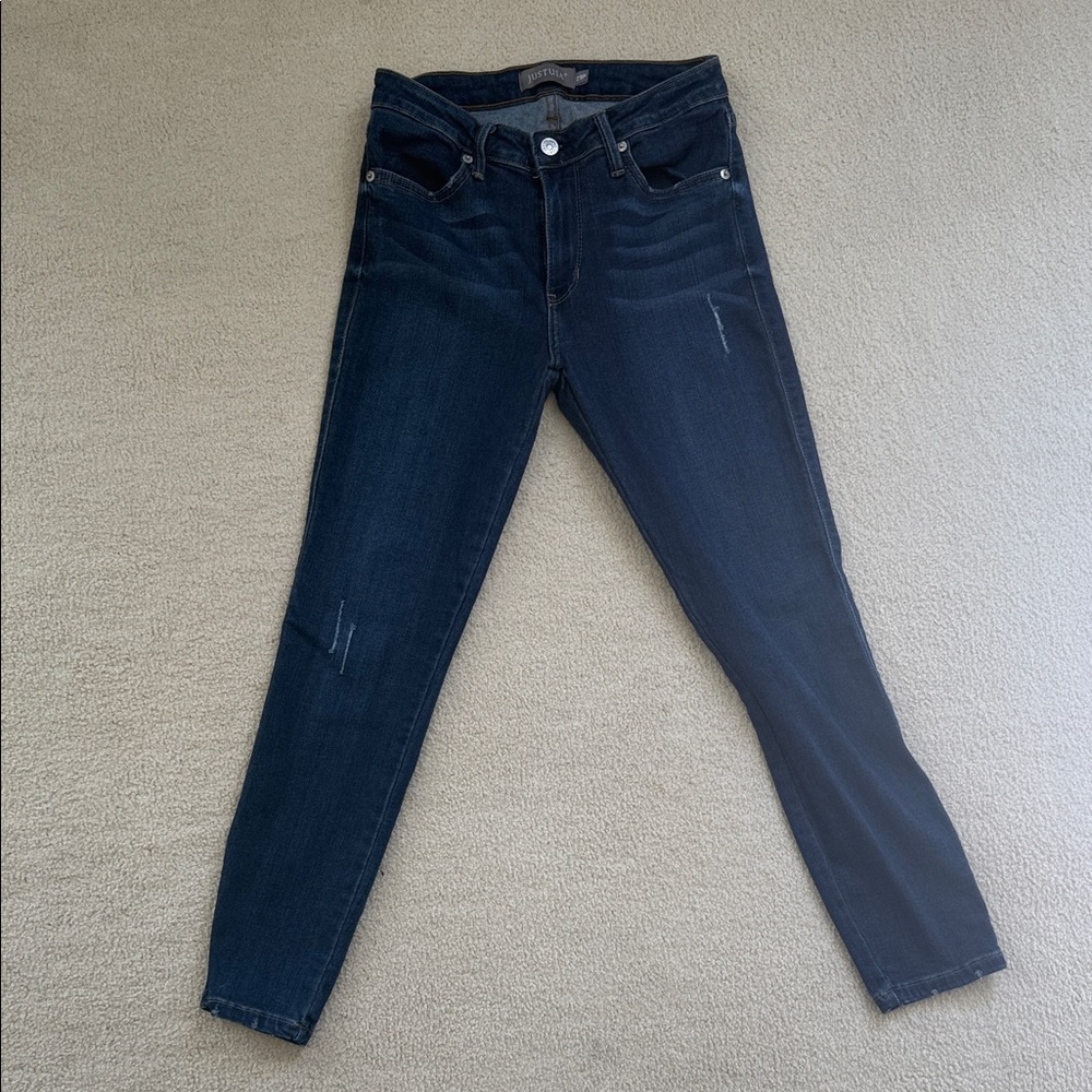 Just USA Women's Deep Indigo Skinny Jeans